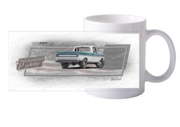 Keramiktasse mit Motiv von Pickup KTaPu2020-1